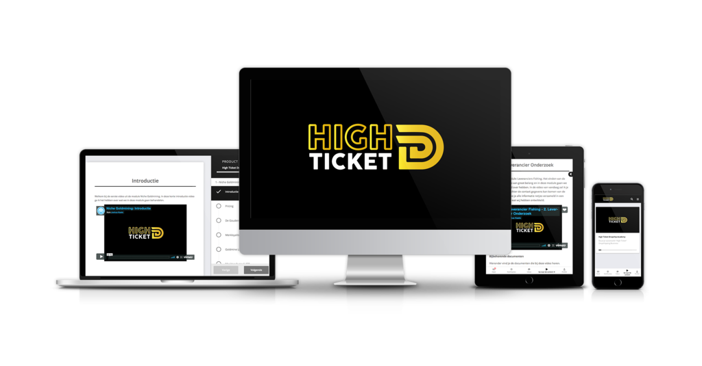 Op deze foto zie je de High Ticket Dropship Academy