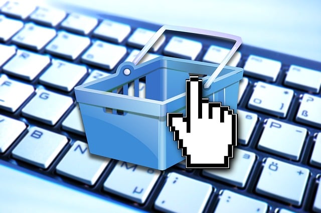 Op deze foto zie je een winkelmandje ivm ecommerce